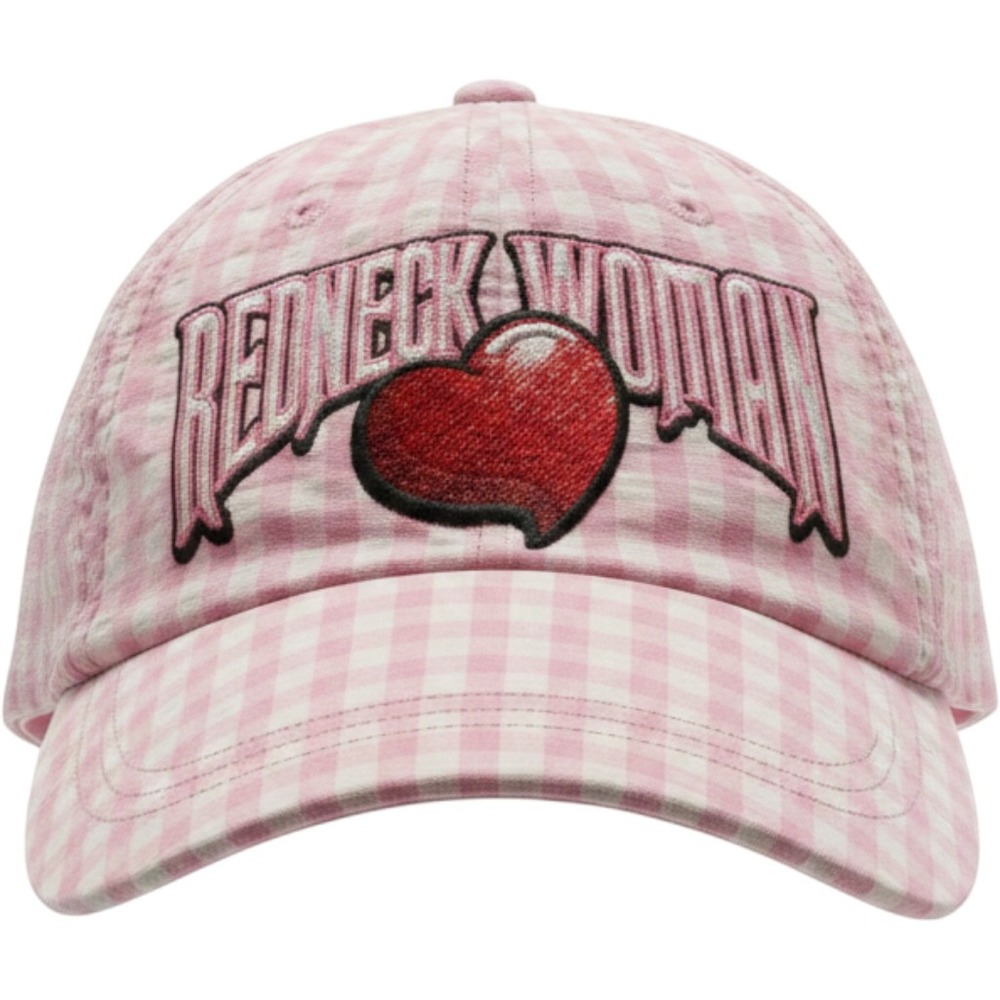 RedNeck Woman Pink Baseball Cap embroidered Strapback Country-Chic Cotton blend